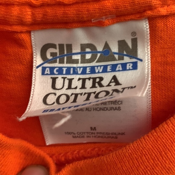 GILDAN Orange “Saturday Night Fever” T-Shirt Size M #140 - Picture 4 of 7